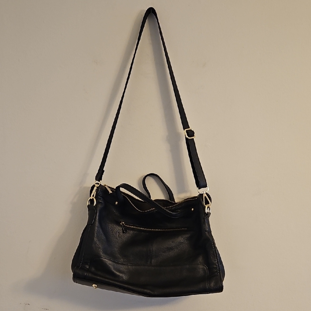 Danier Black Leather Shoulder Bag
